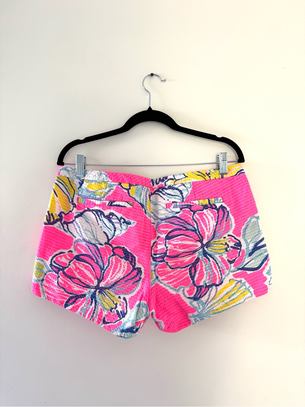 Lilly Pulitzer Hot Pink Floral High-Rise Shorts